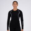 First Ascent Ladies Polypropylene Baselayer Long - Black & White