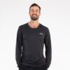 First Ascent Men's Kinetic Long Sleeve - Black / Dark Purple / Navy