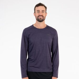 First Ascent Men's Kinetic Long Sleeve - Dark Purple