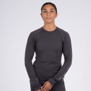 First Ascent Ladies Bamboo Thermal Long Sleeve Baselayer - Performance Grey