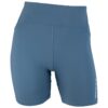 First Ascent Ladies Corefit 6inch Tights - Blue Water / Black
