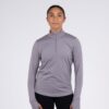 First Ascent Ladies Corefit 1/4 Zip Top - Earl Grey