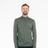 First Ascent Men's Corefit 1/4 Zip Top - Ivy Green