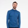 First Ascent Men's Corefit 1/4 Zip Top - Dark Aqua Teal / Ivy Green / Black / Twilight Blue