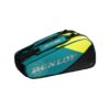 Dunlop D-TAC SX Performance 12 Racket Bag - Black/Teal/Yellow