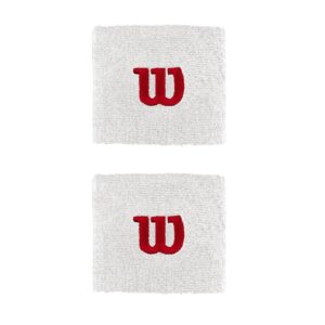 Wilson W Wristbands 2 pack - White