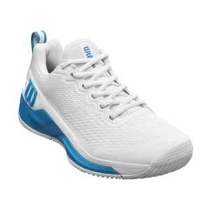 Wilson Men's Rush Pro 4.5 Oz Tennis Shoe - White / Atomic Blue