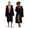 Arena Waffle Hooded Robe - Dark Grey / Black