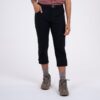 First Ascent Ladies Crosstretch Capri Pants - Black
