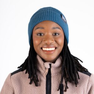 First Ascent Unisex Rib Knit Beanie - Sapphire Blue / Black / Dark Sage / Silver Melange