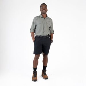 First Ascent Men's Stretch Fit 9"inch Shorts - Black