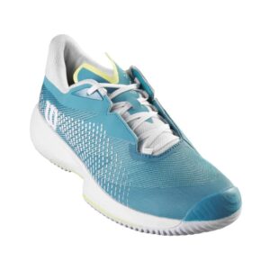 Wilson Women's Kaos Swift 1.5 Tennis Shoe - Blue / White / Sunny Lime