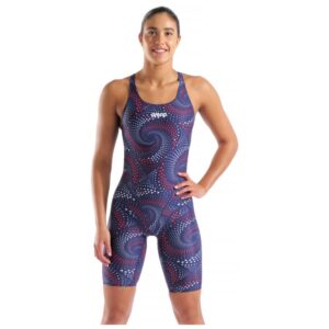 Arena Women's Printed Full Body Fire Flow - Team Red/White/Blue