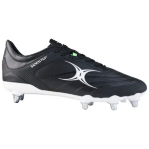 Gilbert Rugby Unisex Sidestep XV 8 Stud Boots - Black/White