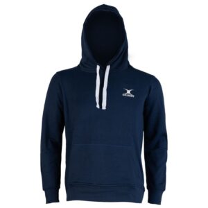 Gilbert Rugby Brushed Cotton Hoodie - Navy