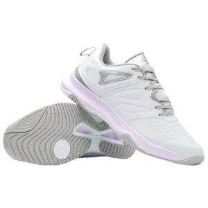 Gilbert Netball Impact Shoes - White/Silver