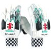 Gray-Nicholls Ventus 1.0 2000 Right Hand Gloves - White / Silver / Teal