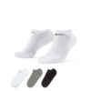 Nike Everyday Cushioned Anklet 3 Pack - White/Black/Grey & Black/White & White/Black