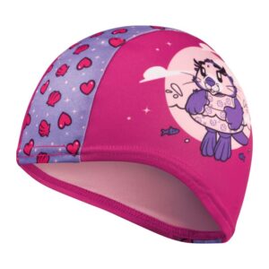 Speedo Junior Female Printed Polyester Cap - Pink / Lilac