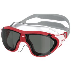 Speedo Junior Unisex Biofuse 2.0 Mask - Red/Smoke / Black/Steel